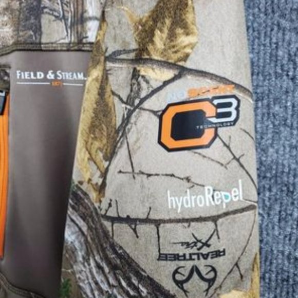 Hunting Jacket Mens M Field and Stream Camo NoScent 03 Hydro Repel Jacket - Picture 4 of 5